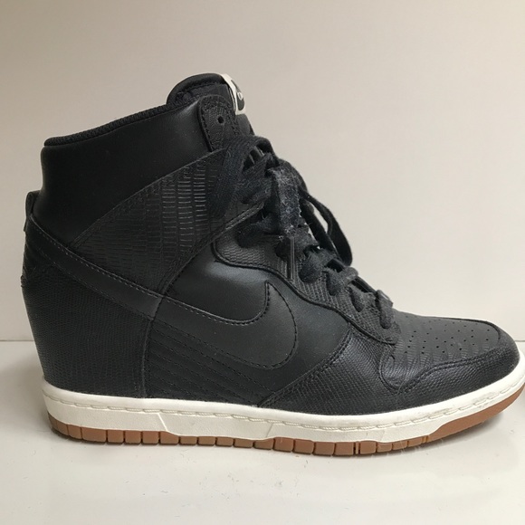nike high top wedge sneakers
